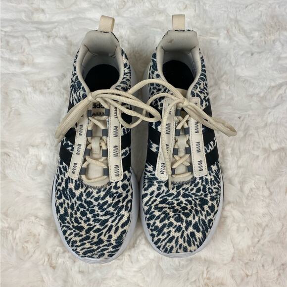 Adidas Cheetah Print Cloudfoam Running Shoes Sneaker Women's Size 8 Men's Size 7 - Picture 5 of 11